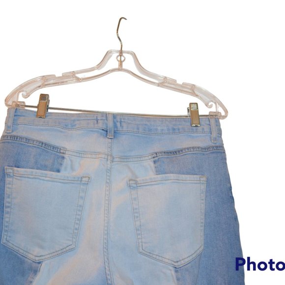 Forever 21 LosAngeles Stretch Two Blues Women Junior Jeans 30/37 - Picture 7 of 10